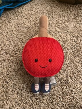 Jellycat Red Amuseables Ping Pong Paddle Plush Toy